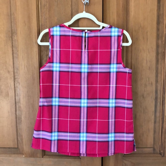 Talbots Sleeveless Cotton Pop-over Blouse SZ Small - Picture 2 of 9